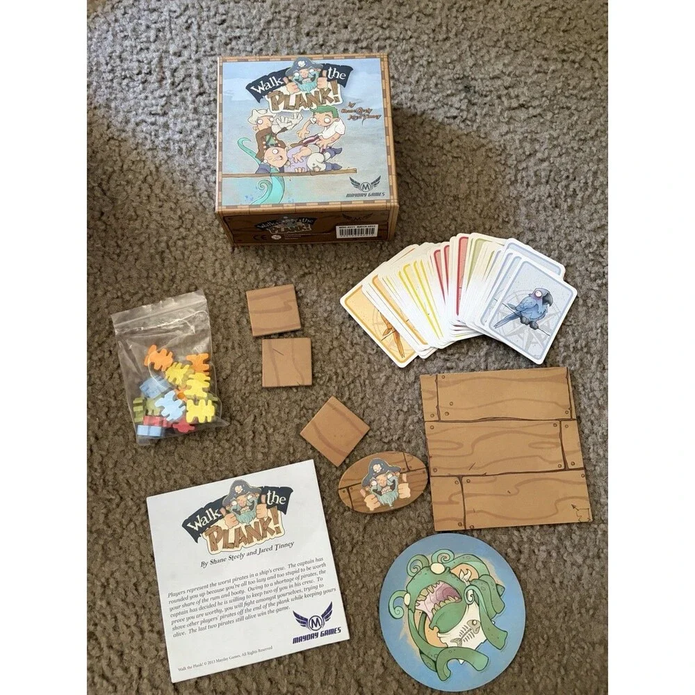 Walk The Plank Strategy Game Mayday Games 2013 COMPLETE! EUC!
